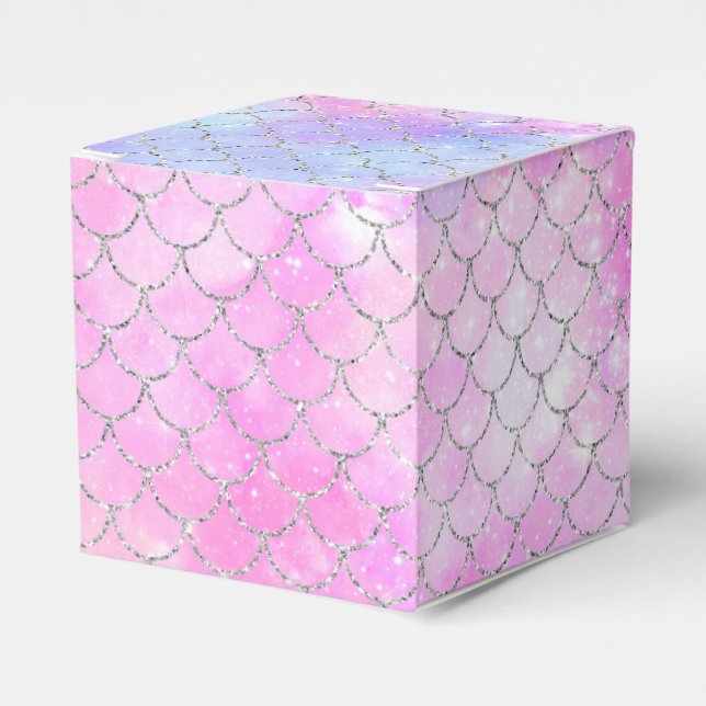 A Mermaid Galaxy Series Design 4 Favor Boxes (Front Side)