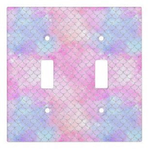 A Mermaid Galaxy Series Design 4 Light Switch Cover