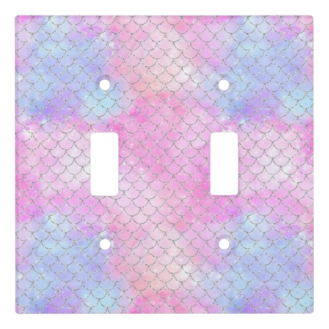 A Mermaid Galaxy Series Design 4 Light Switch Cover (Front)