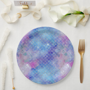 A Mermaid Galaxy Series Design 5 Paper Plates