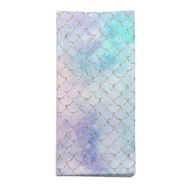 A Mermaid Galaxy Series Design 7   Cloth Napkin (Folded)