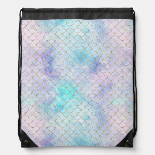 A Mermaid Galaxy Series Design 7 Drawstring Bag