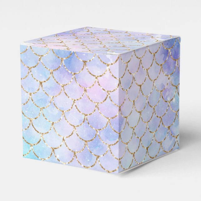 A Mermaid Galaxy Series Design 7  Favor Boxes (Front Side)