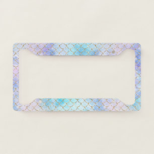 A Mermaid Galaxy Series Design 7 License Plate Frame