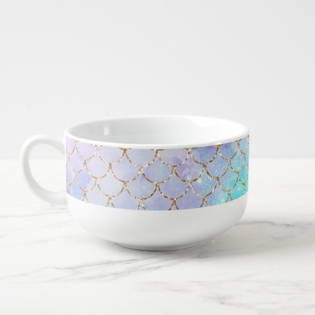 A Mermaid Galaxy Series Design 7  Soup Mug (Right)