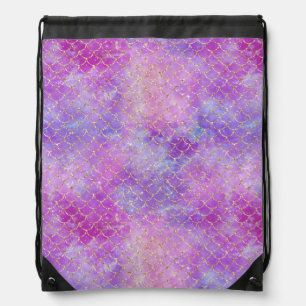 A Mermaid Galaxy Series Design 8 Drawstring Bag