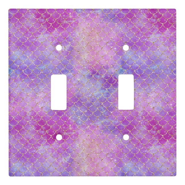 A Mermaid Galaxy Series Design 8 Light Switch Cover (Front)