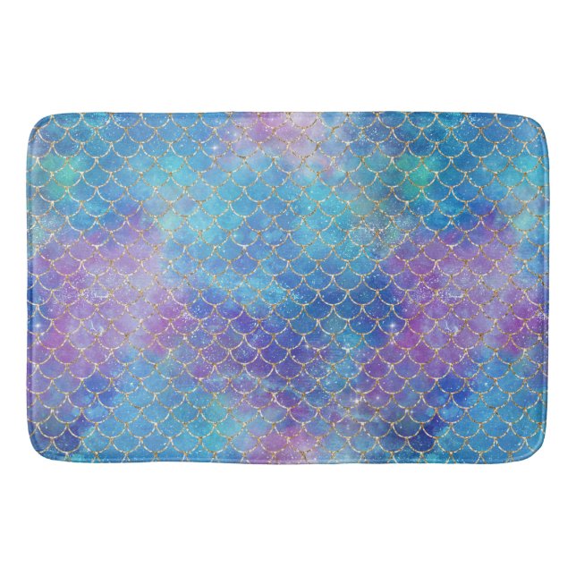 A Mermaid Galaxy Series Design 9  Bath Mat (Front)