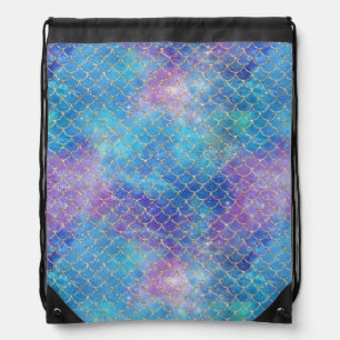 A Mermaid Galaxy Series Design 9  Drawstring Bag