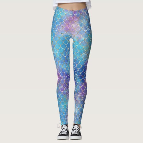 A Mermaid Galaxy Series Design 9 Leggings