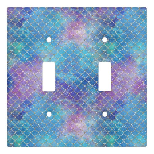 A Mermaid Galaxy Series Design 9  Light Switch Cover
