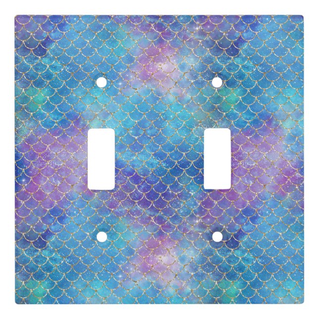 A Mermaid Galaxy Series Design 9  Light Switch Cover (Front)