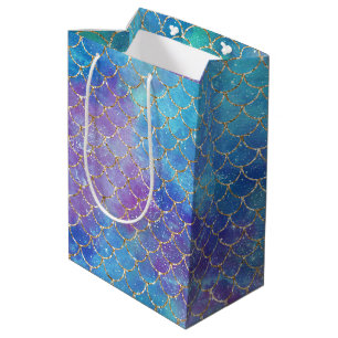 A Mermaid Galaxy Series Design 9 Medium Gift Bag