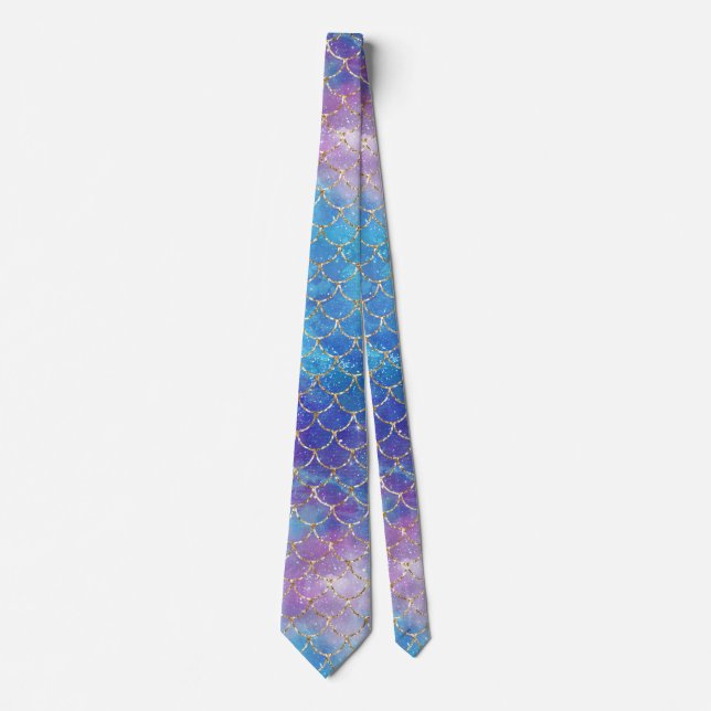 A Mermaid Galaxy Series Design 9  Neck Tie (Front)
