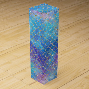 A Mermaid Galaxy Series Design 9 Wine Box