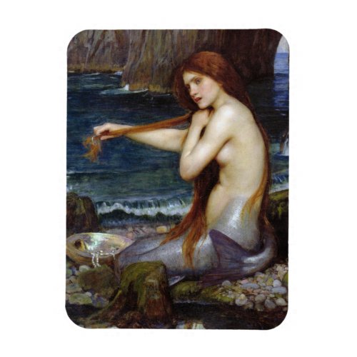 A Mermaid John William Waterhouse Magnet