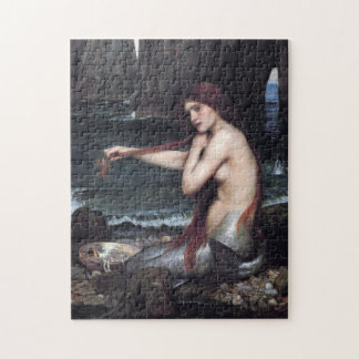 A Mermaid John William Waterhouse Mythological Jigsaw Puzzle