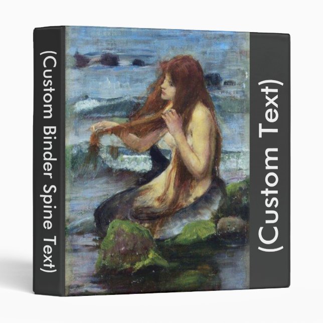 A Mermaid (study) 3 Ring Binder (Front/Spine)