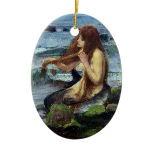 A Mermaid (study) Ceramic Ornament