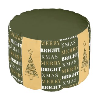 A Merry and Bright Christmas Tree Green and Yellow