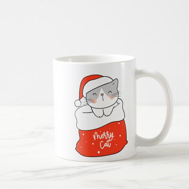 A Merry Cat  Coffee Mug (Right)