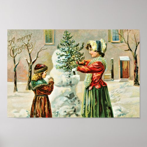 A Merry Christmas 1903 famous art Poster