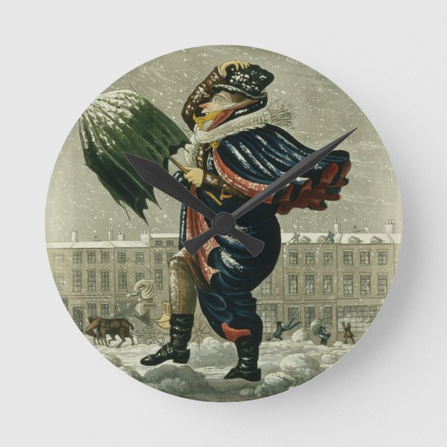 A Merry Christmas and a Happy New Year in London, Round Clock (Front)