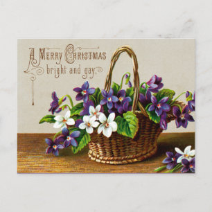 A Merry Christmas Bright and Gay Holiday Postcard