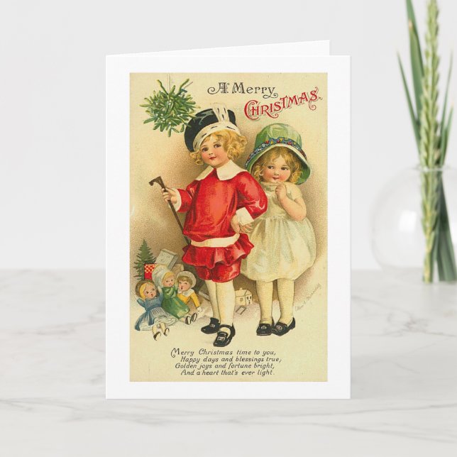 A Merry Christmas Children Card (Front)