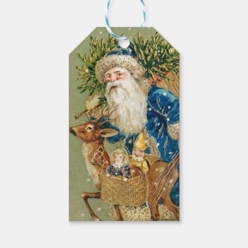 A Merry Christmas from ca 1900s Vintage Style Gift Tags