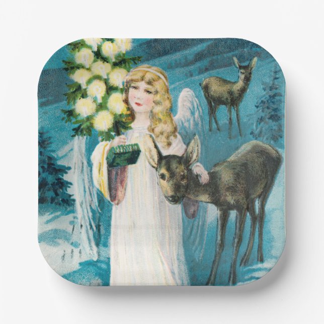 A Merry Christmas Holiday   Paper Plates (Front)