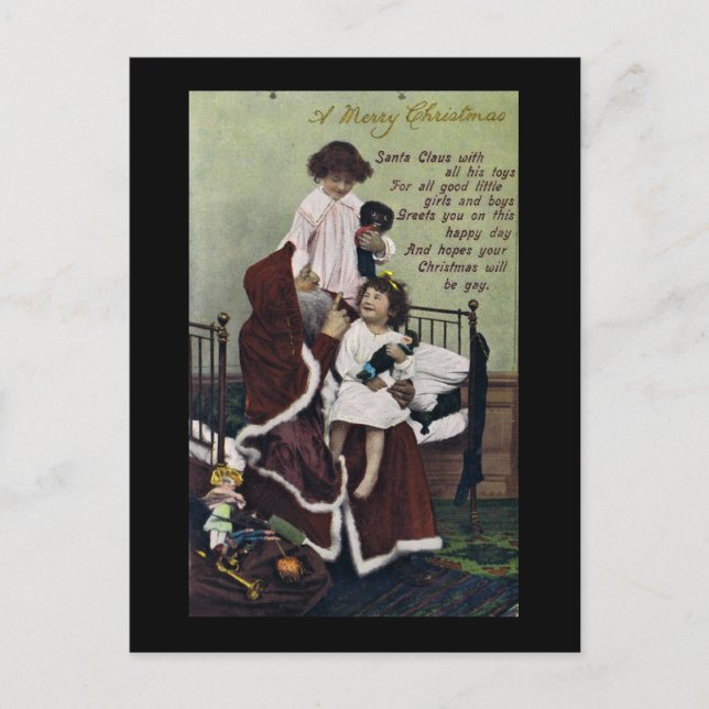 A Merry Christmas Holiday Postcard (Front)