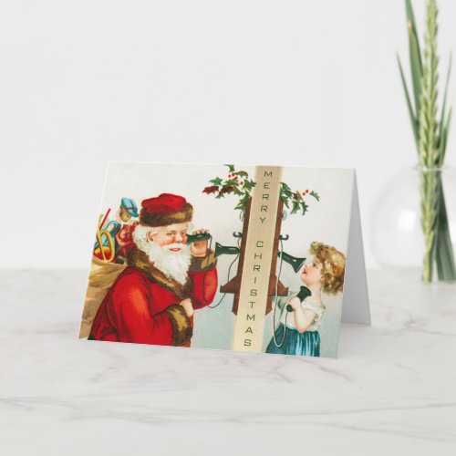 A Merry Christmas Santa Claus by Ellen Clapsaddle Card