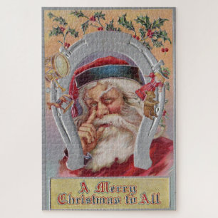 A Merry Christmas to All from Santa Claus Jigsaw Puzzle