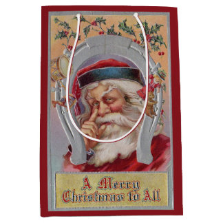 A Merry Christmas to All from Santa Claus Medium Gift Bag