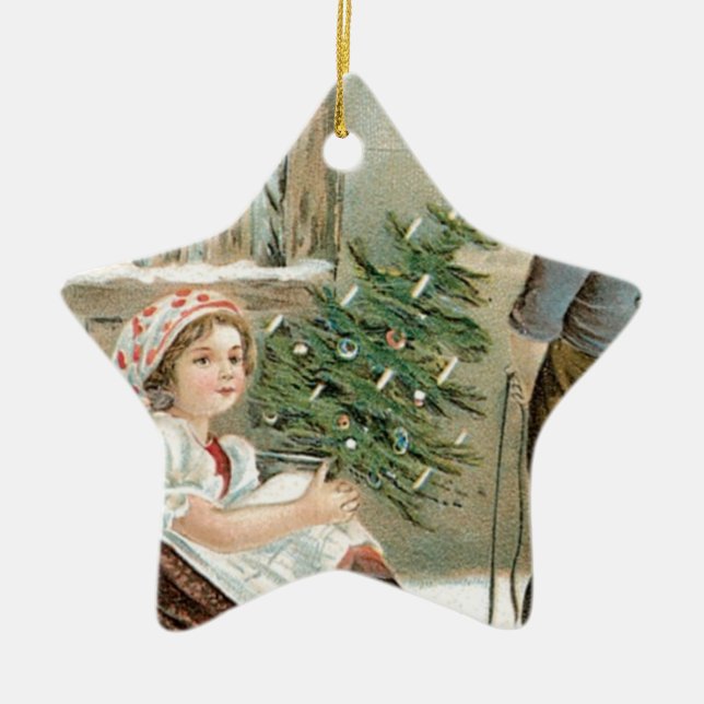 A Merry Christmas to You! Ceramic Ornament (Front)