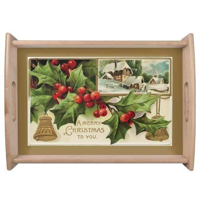 A Merry Christmas to You Serving Tray (Front)