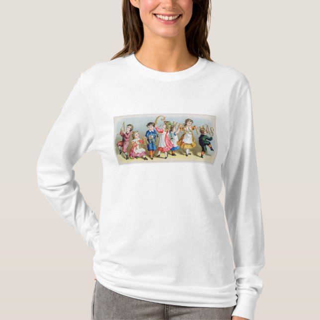A Merry Christmas', Victorian postcard T-Shirt (Front)