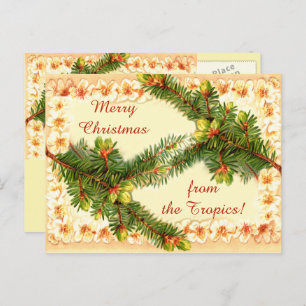 A Merry Christmas Vintage Postcard