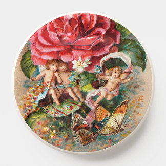 A Merry Christmas-Vintage Victorian era Postcard PopSocket