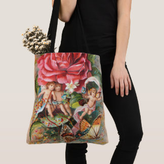 A Merry Christmas-Vintage Victorian era Postcard Tote Bag