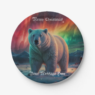 A Merry Festive Christmas Holiday  Paper Plates