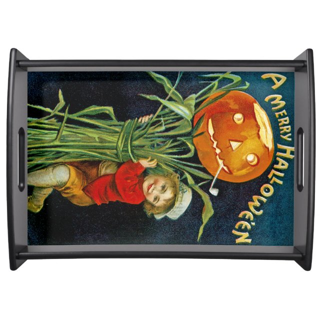 A Merry Halloween Serving Tray (Front)