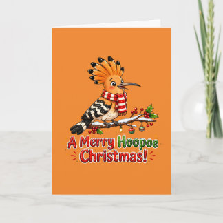 A Merry Hoopoe Christmas Card