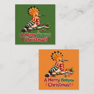 A Merry Hoopoe Christmas Note Card