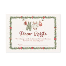 A Merry Little Baby Christmas Shower Diaper Raffle