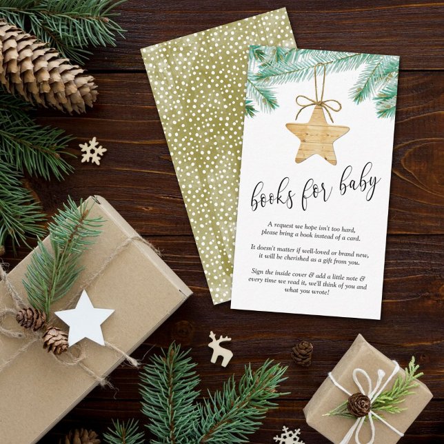 A Merry Little Baby Shower Books For Baby Enclosure Card (Creator Uploaded)