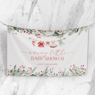 A Merry Little Baby Shower Christmas Baby Shower Banner
