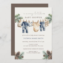 A Merry Little Baby Shower Christmas Boy Shower Invitation