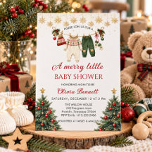 A Merry Little Baby Shower Christmas Clotheslin